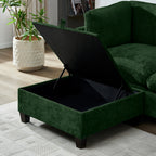 96.5" Sectional Couch for Living Room with Ottoman