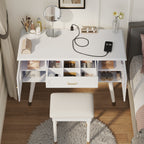 Elegant Vanity Makeup Table & Chair Set