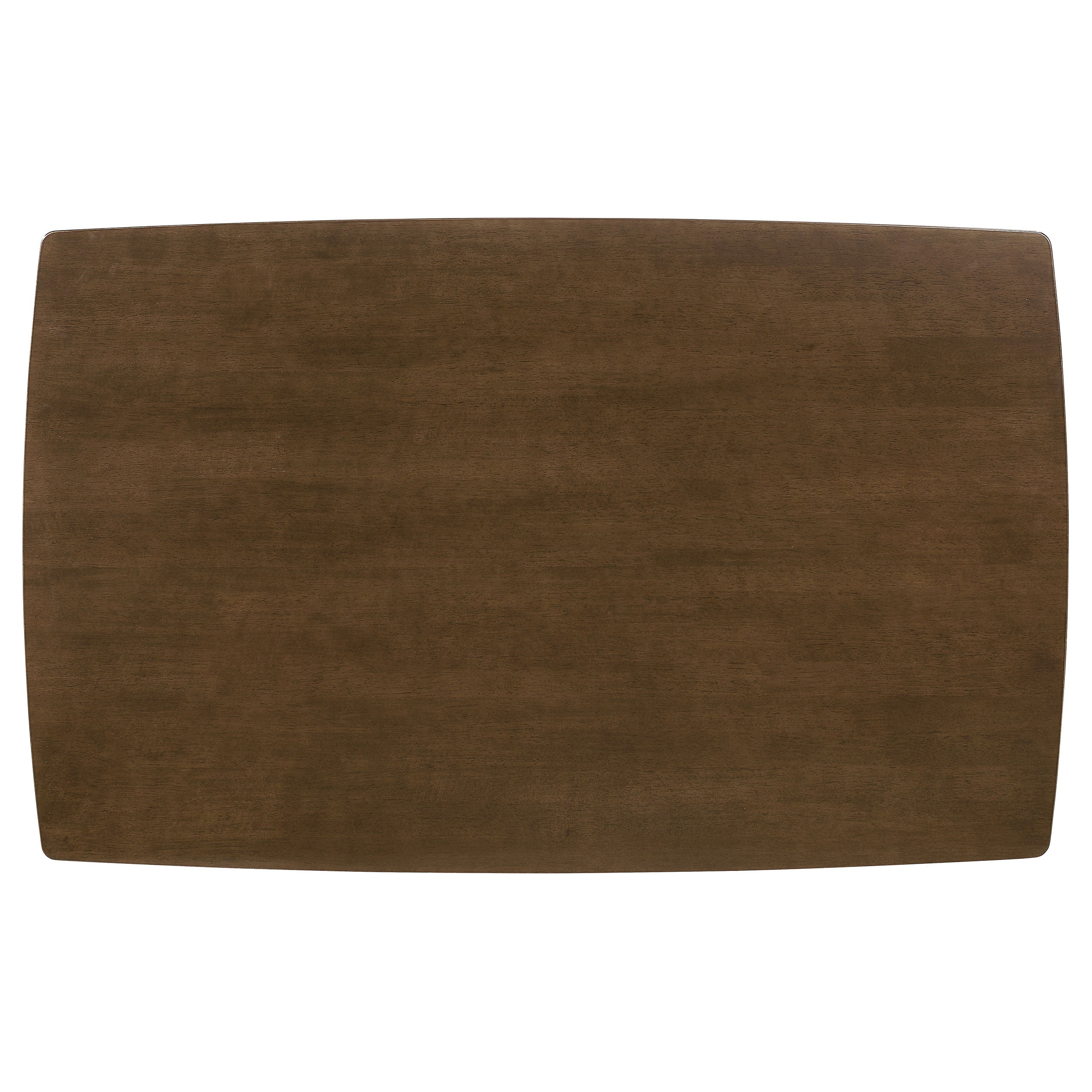 Retro Chestnut Dining Table with Angled Legs