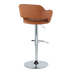 Contemporary Adjustable Barstool with Swivel