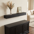 60'' Fireplace Mantel Pine Wood Wall-Mounted Shelf