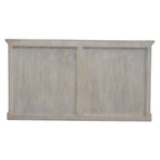 Solid Wood Stone Acid Wash Glazed Sideboard, 4 Drawers, 4 Shelves