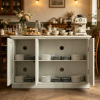 45" Wide Storage Cabinet with 3 Mirrored Acrylic Doors