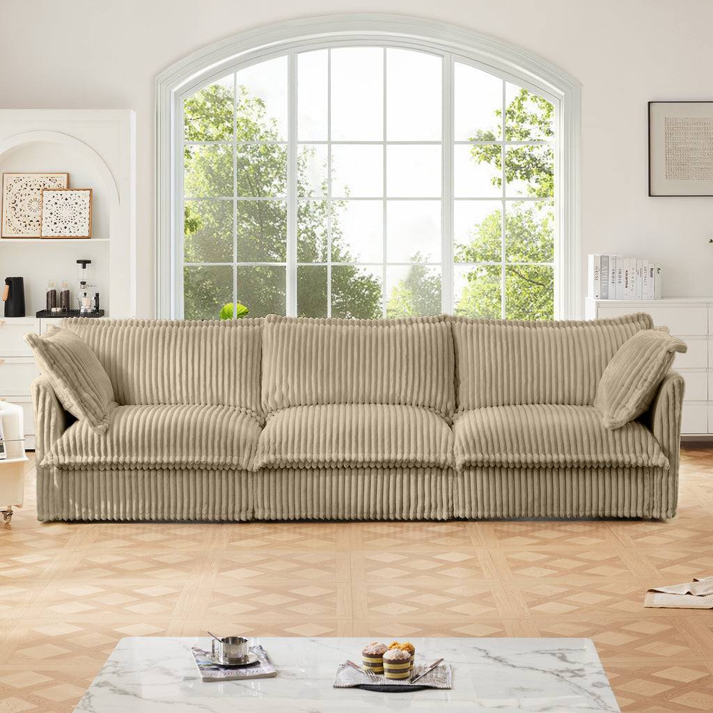 Slipcovered 3 Seater Sofa Couch