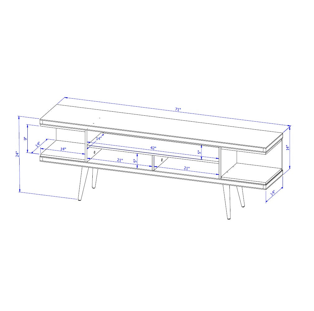 Utopia 70" TV Stand in Maple