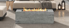 U_STYLE Outdoor Rectangular Propane Fire Pit 40000 BTU