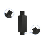 3-Inch Ceiling Mounted Shower Arm with Flange - Matte