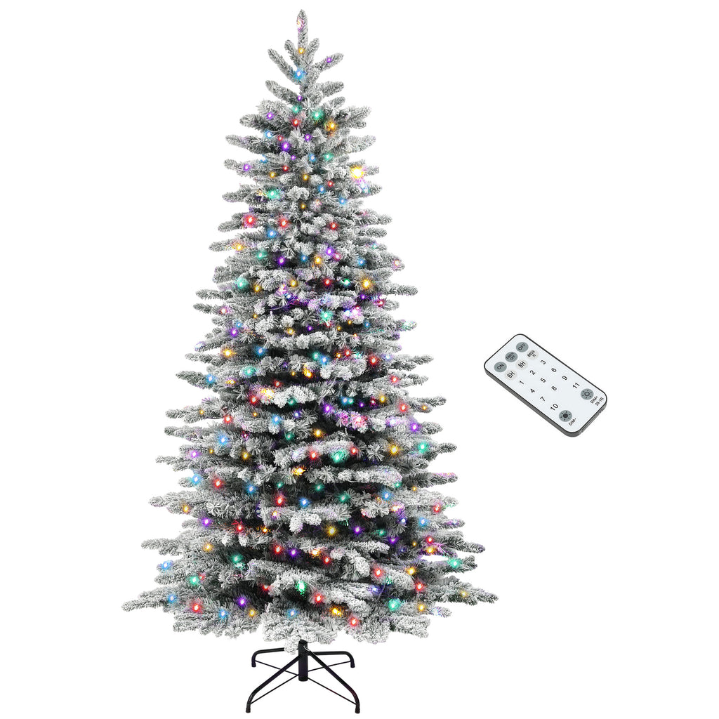 7.5ft Snow Flocked Artificial Christmas Tree