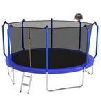 14FT Trampoline with Basketball Hoop