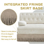 Soft Velvet Fabric Chesterfield Style Sofa