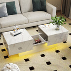 Coffee Table with Sliding Tabletop and Hidden Storage