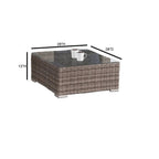 LSI 4-Seater Wicker Conversation Set with Cushions