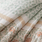 9 Piece Cotton Percale Comforter Set Coral King