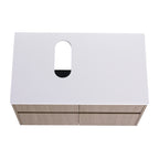 32 Inch Wall-Mounted Bathroom Vanity