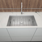 30" Undermount Kitchen Sink - 16 Gauge Stainless Steel