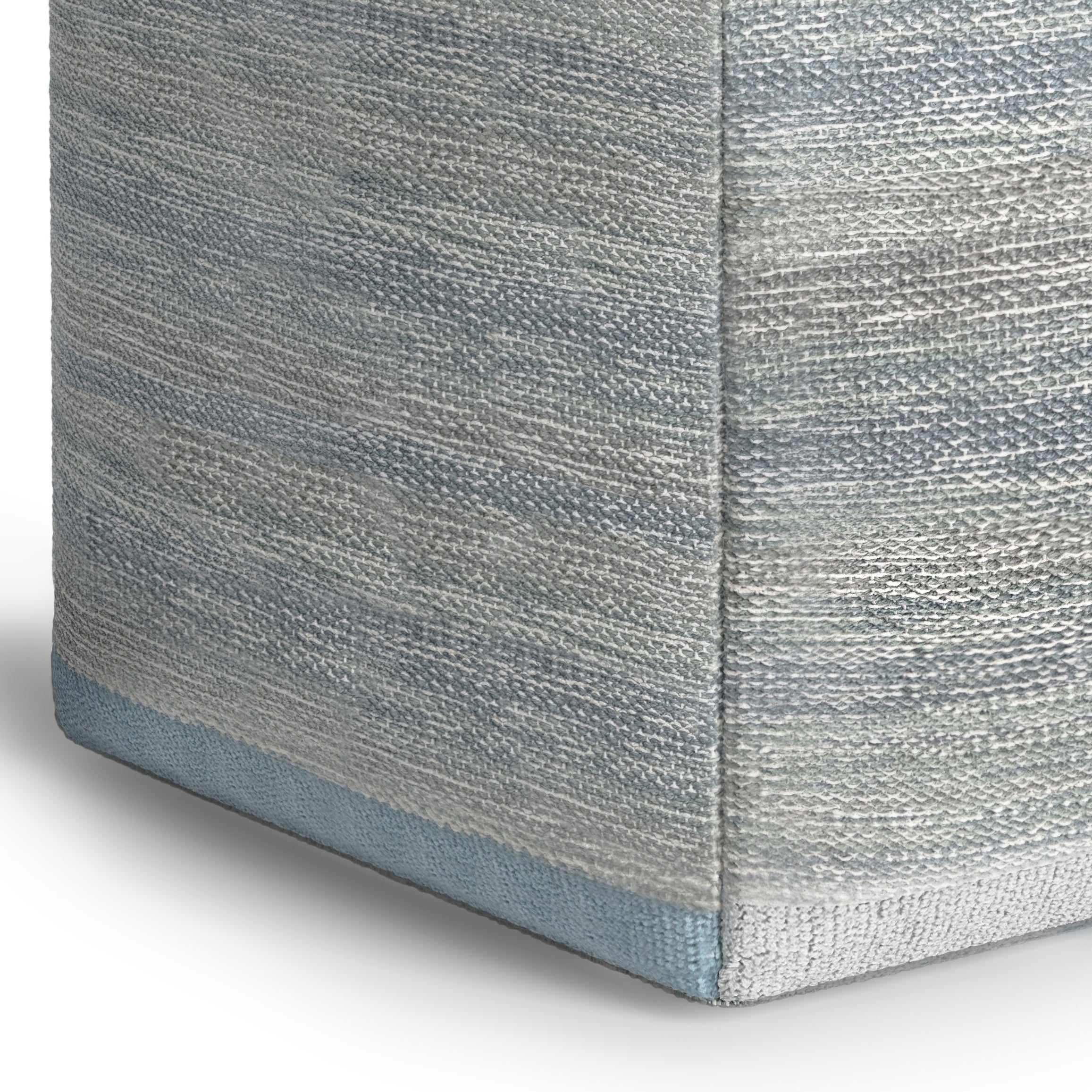 Naya Cube Pouf - Blue Melange