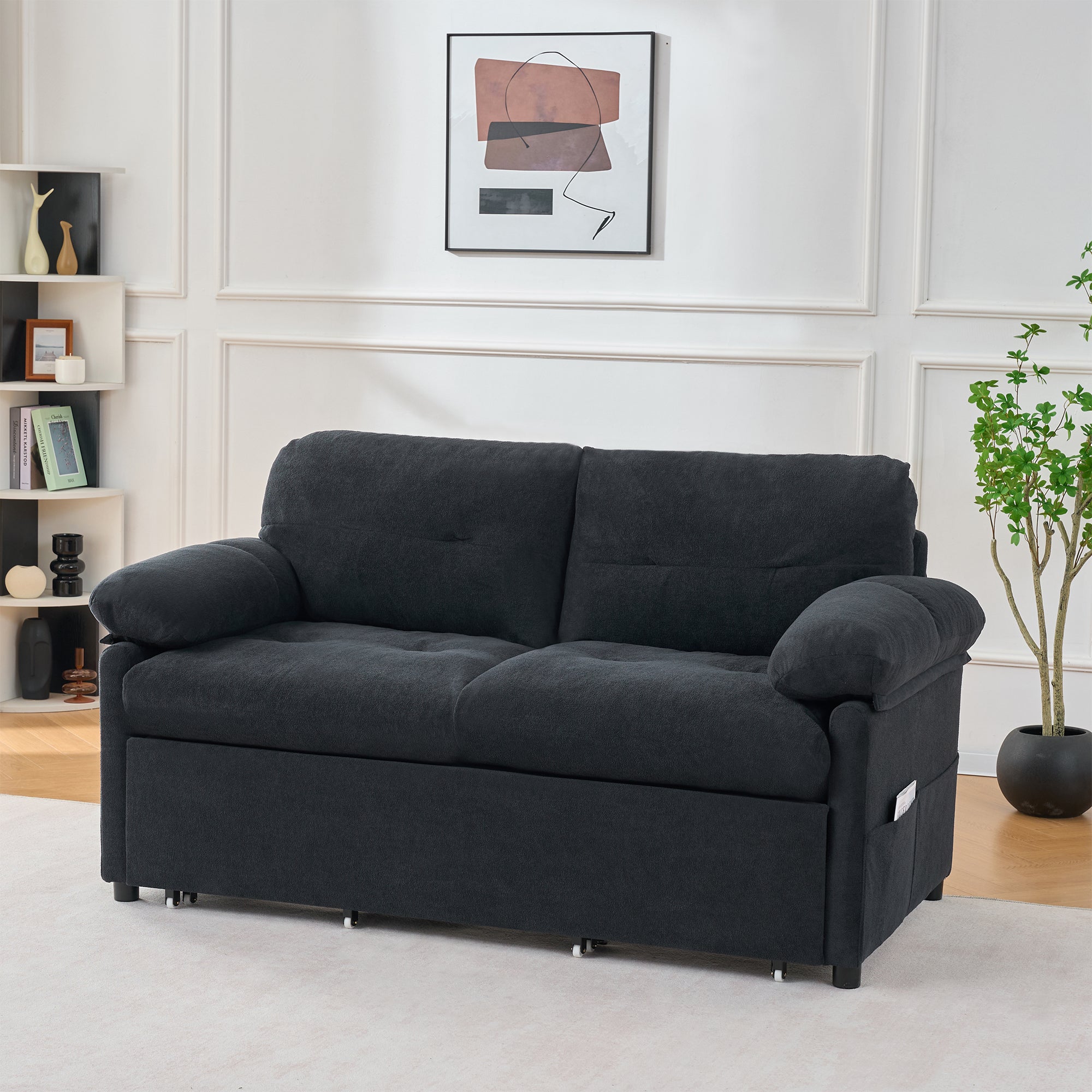 Convertible Pull Out Sofa Bed Queen Size
