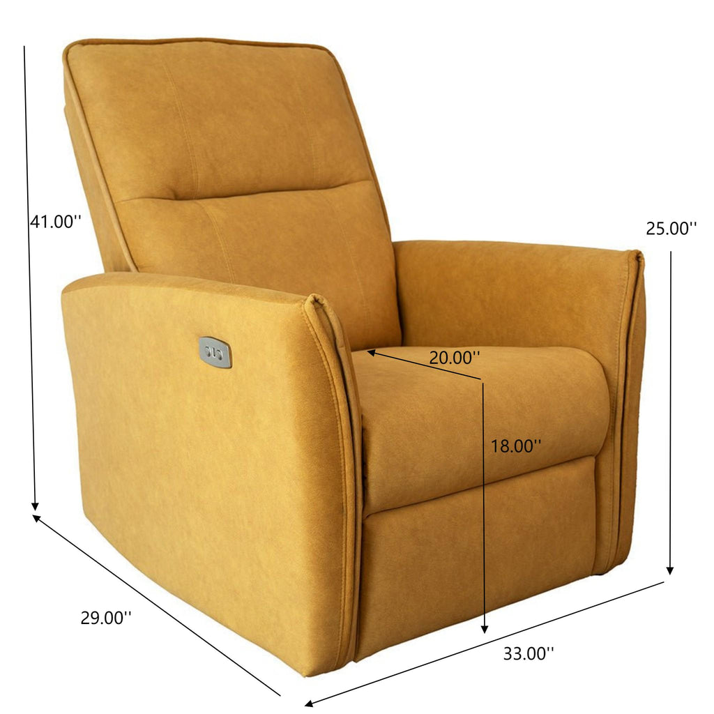 Elegant Style Asheville Dark Recliner Chair