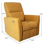 Elegant Style Asheville Dark Recliner Chair