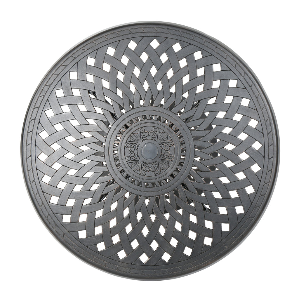 Cast Aluminium 35'' Round Bar Table
