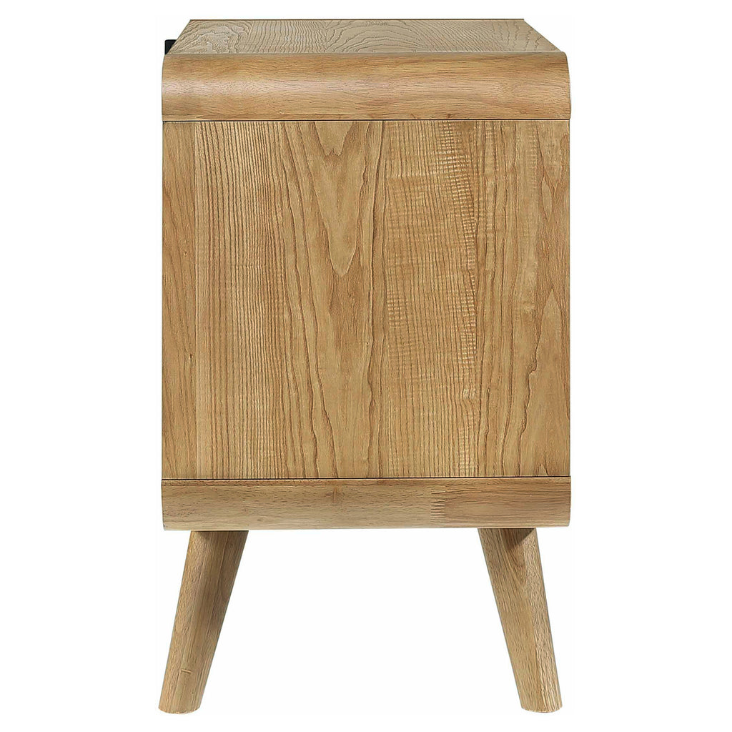 Winston Light Ash 2-Drawer Nightstand Bedside Table