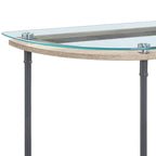 Brantley Clear Glass & Sandy Table