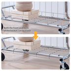 Double Clothing Garment Rack with Shelves