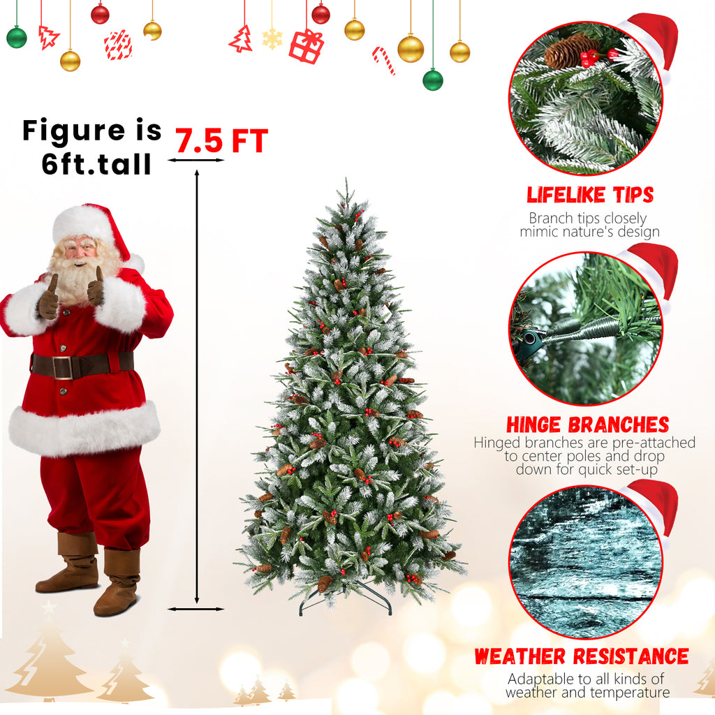 7FT Christmas Tree with 2178 Tips
