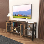 Industrial Farmhouse TV Stand for Living Room or Bedroom