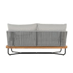 Lucca Outdoor Acacia Wood Rope Woven Sofa Sectional Set