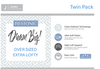 Dream Big Twin Pack Bed Pillows