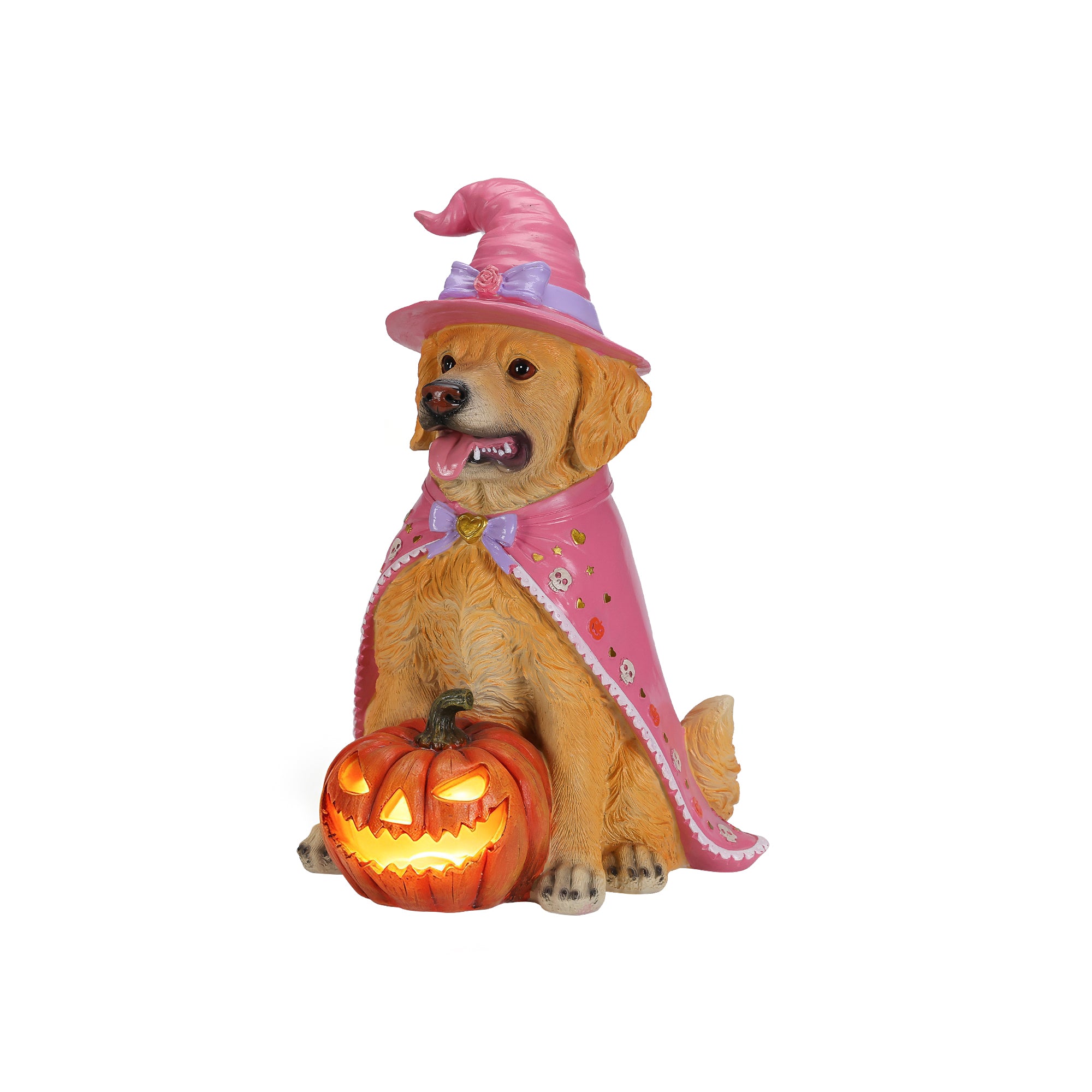 Halloween Golden Retriever Dog Statue