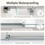 56"-60"W*72" H Frameless Single Sliding Shower Door