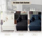 Oversized Chenille Accent Chair Set of 2