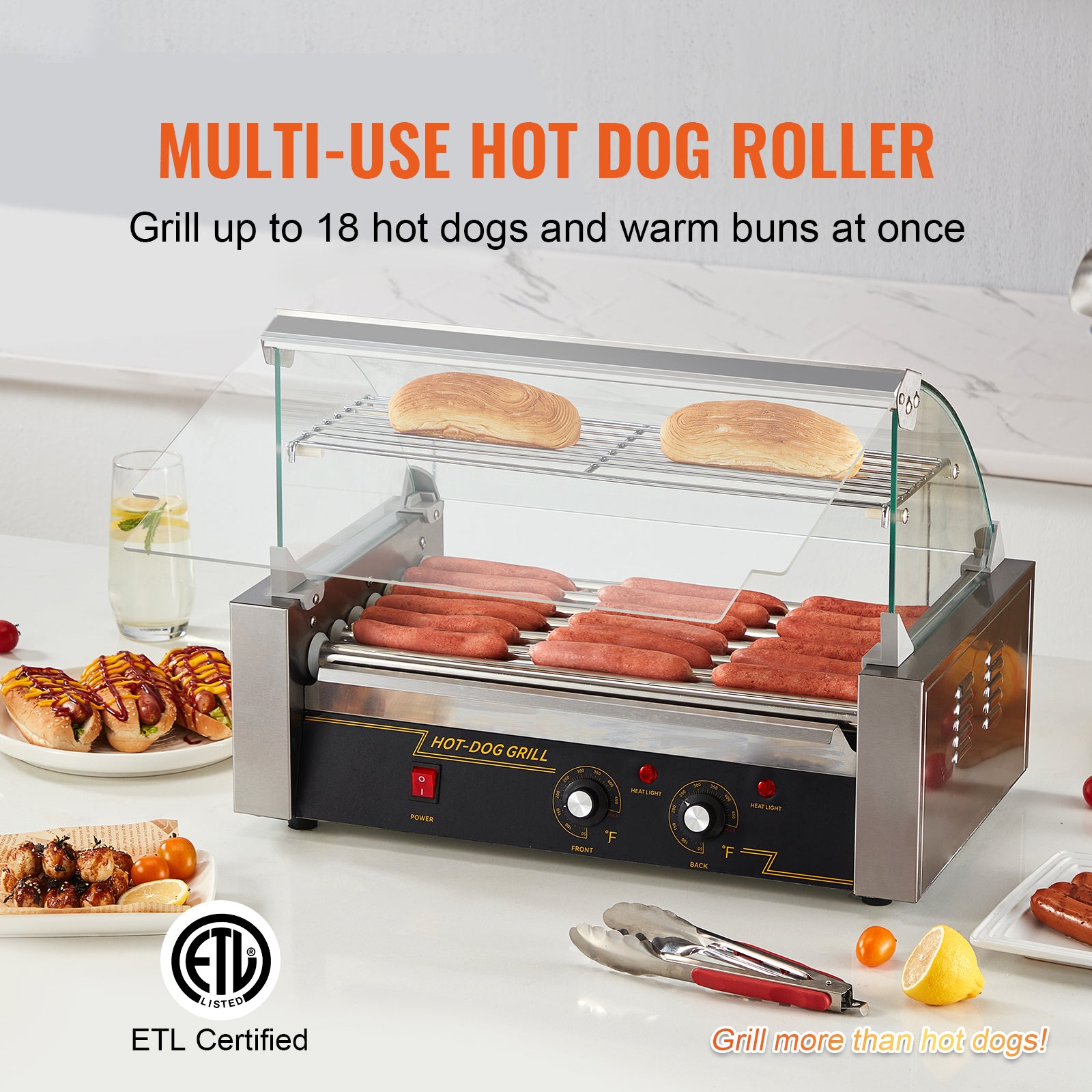 Hot Dog Roller with Dual Temperature Control