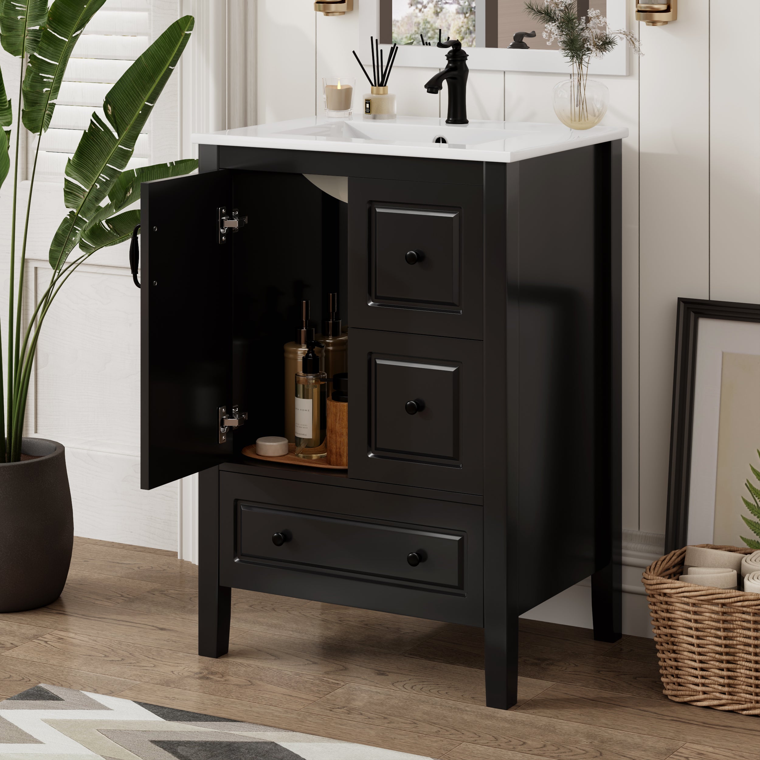 24 Inch Bathroom Vanity with Sink
