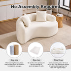 LY-042 S-Curved Chenille Sectional Sofa