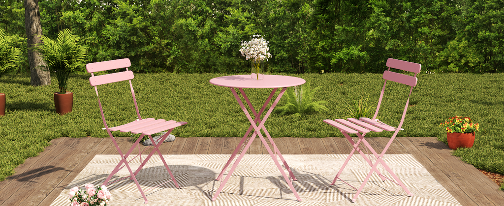3 Piece Bistro Table and Chairs Set