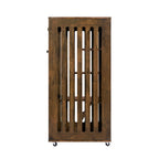 Basia Indoor Rubber Wood Cat Cabinet with Wheels