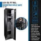 5.51 Cubic Ft Tall Biometric Rifle Safe