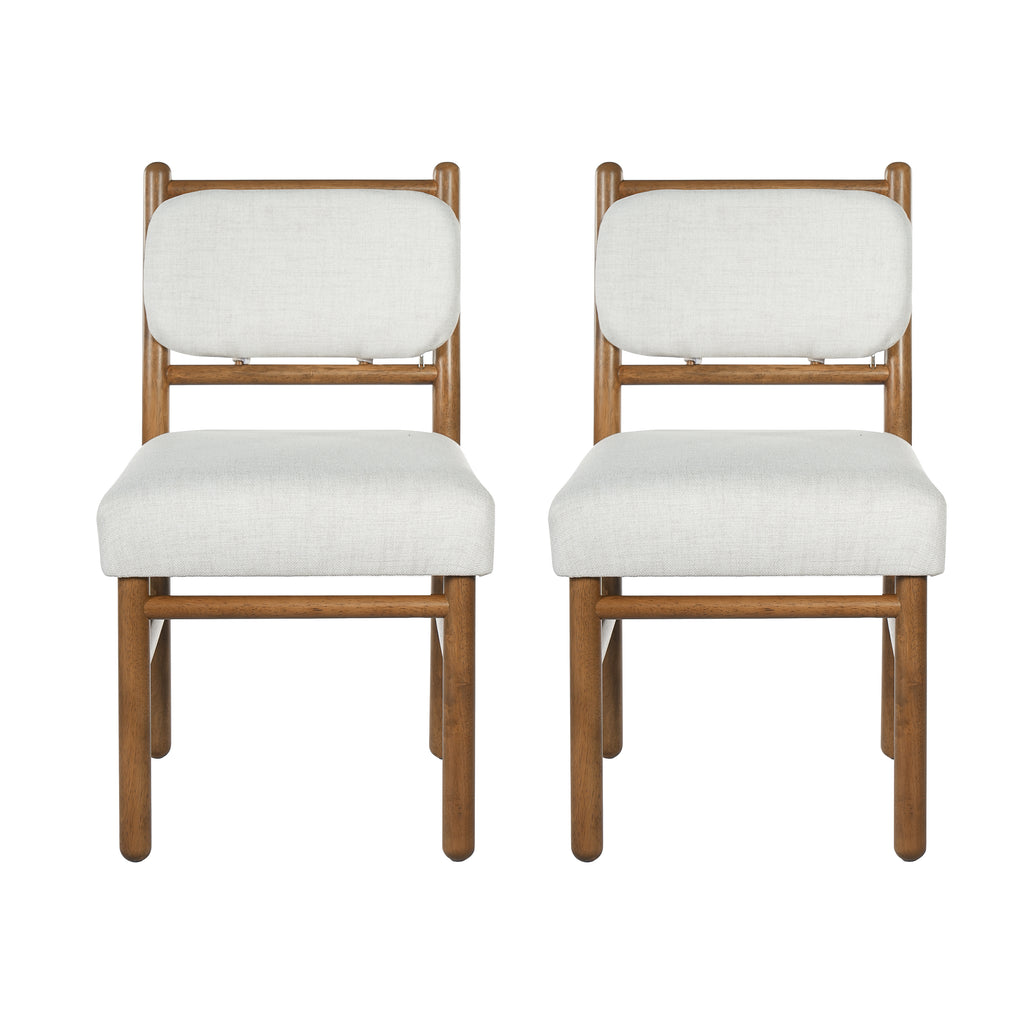 Fabric Upholstered Dining Chairs - Modern Armless Side Chairs