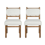 Fabric Upholstered Dining Chairs - Modern Armless Side Chairs