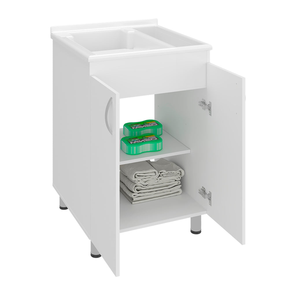 Demolotion Utility Sink Cabinet with Dual Compartments