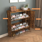 Shoe Storage Cabinet with 2 Flip Drawers