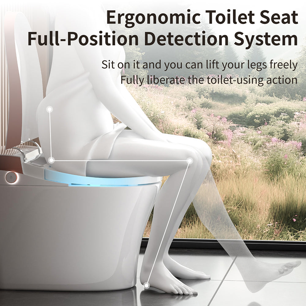Smart Toilet Bidet with Auto Open Close