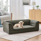 Oversized Pet Sofa, Curved Armrest Rectangular Dog Sofa