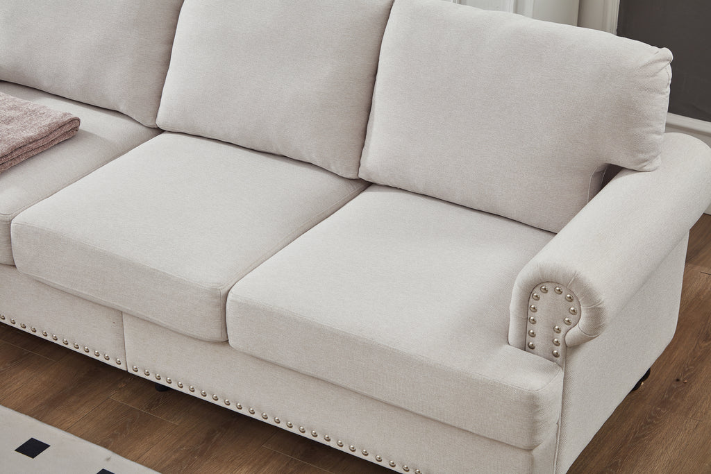 83" Modern Classic Design Three Seater Sofa