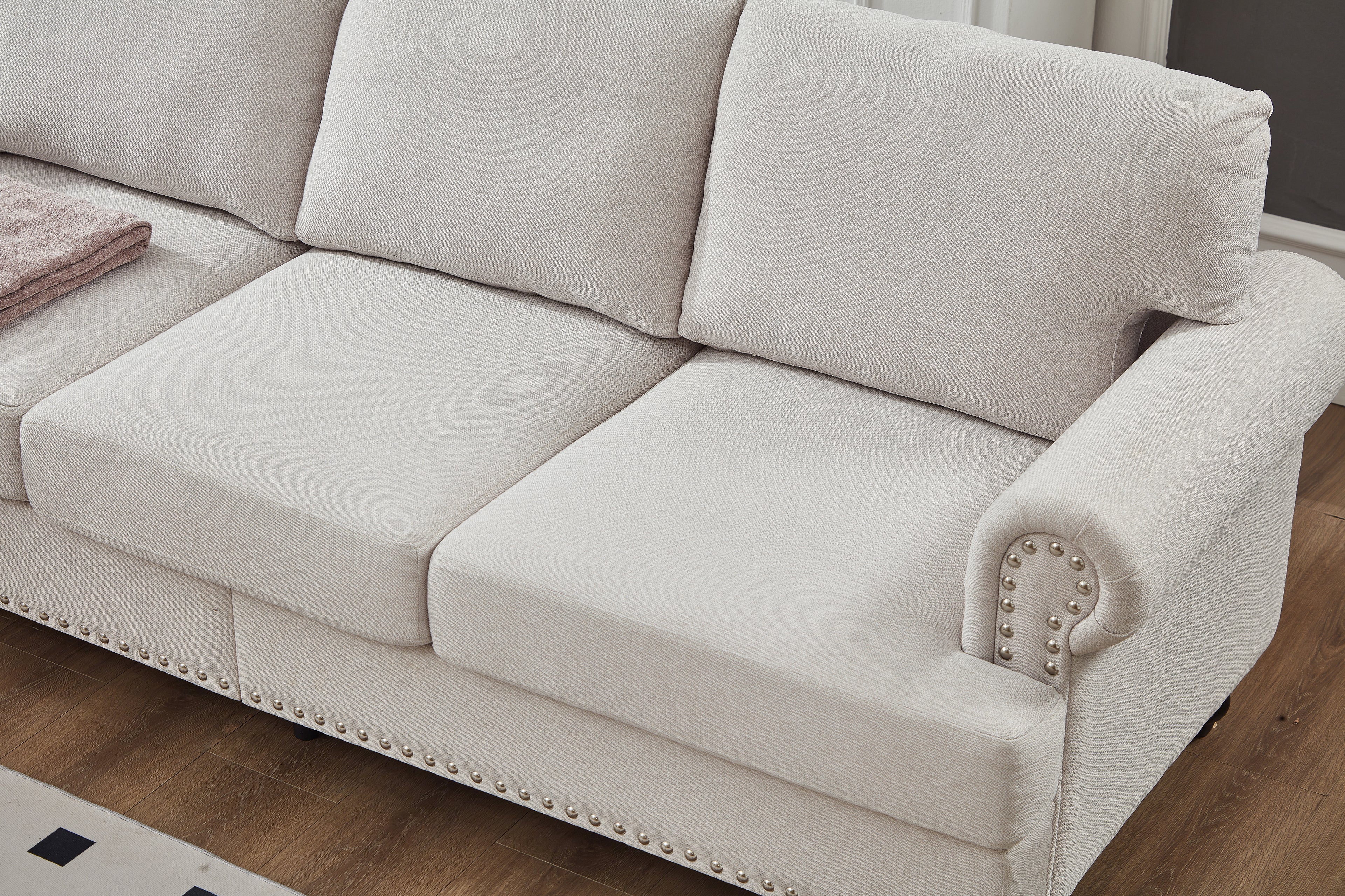 83" Modern Classic Design Three Seater Sofa