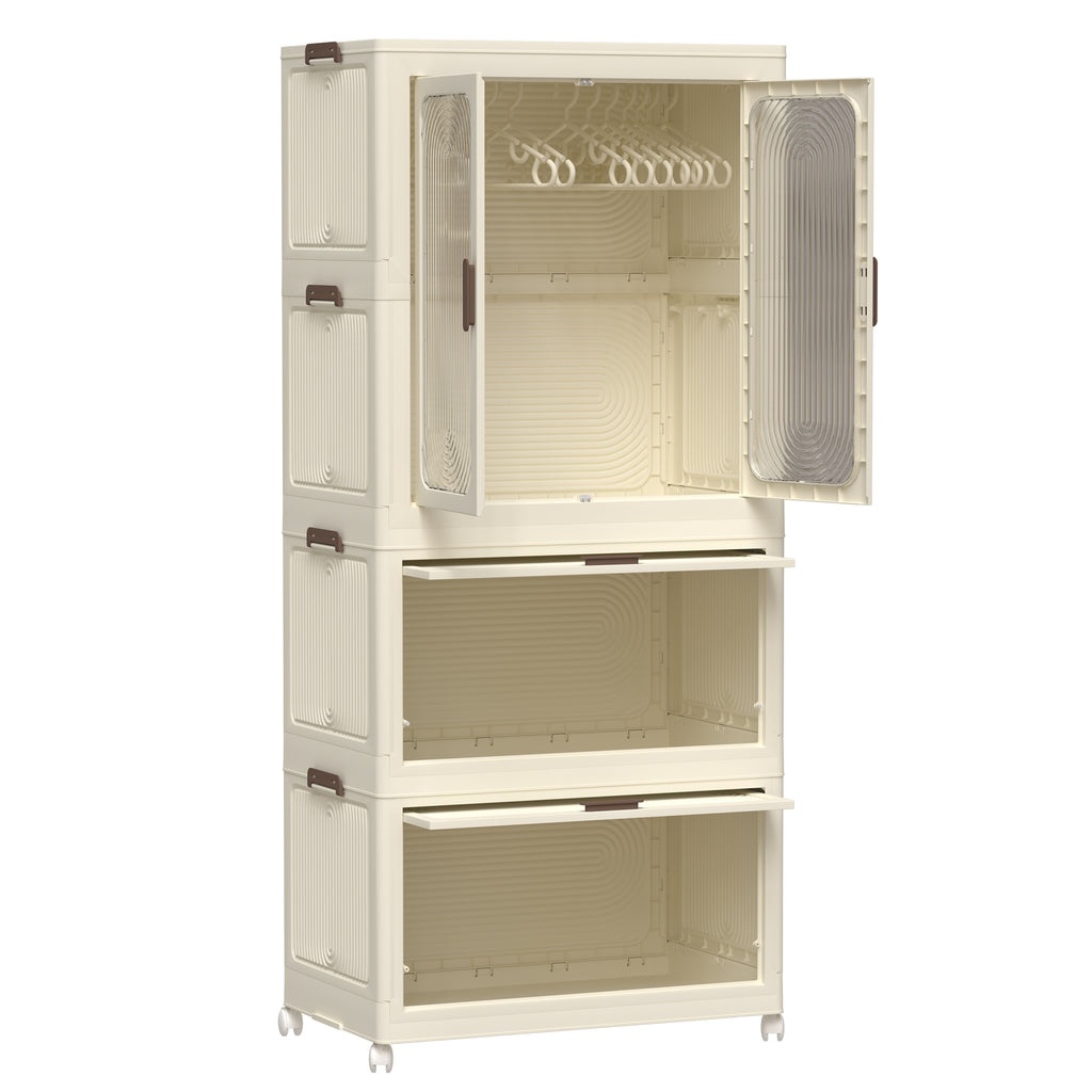 Portable Wardrobe Closet Storage Organizer for Clothes
