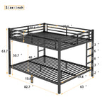 Metal Queen Over Queen Bunk Bed